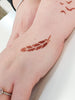 Șablon "Pană subțire" pentru tatuaje temporare cu henna